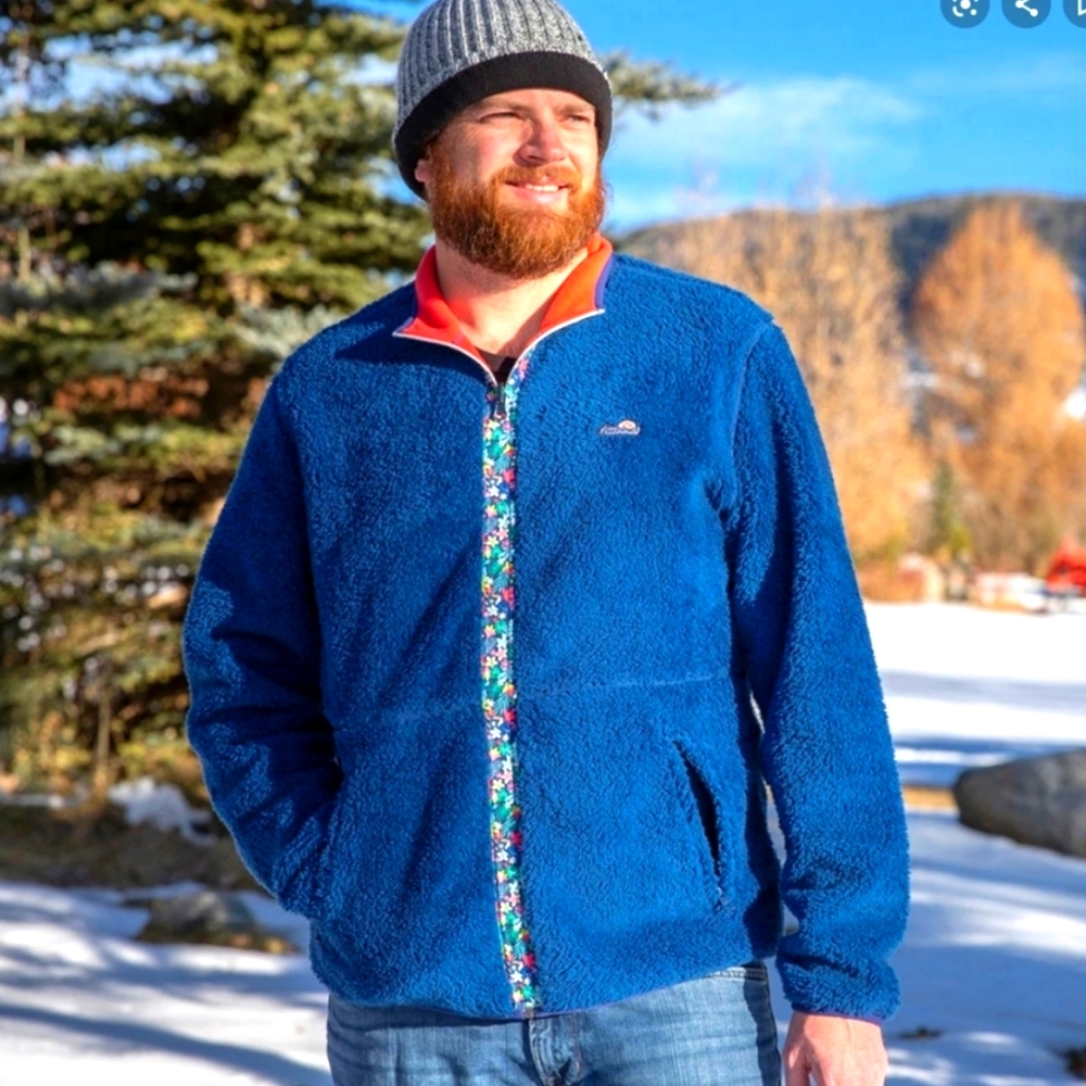Chubbies Lightning Strike Reversible Fleece Jacket